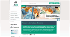 Desktop Screenshot of mahealthcareevents.co.uk